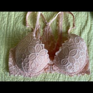 Lightly padded, light push-up racerback bra